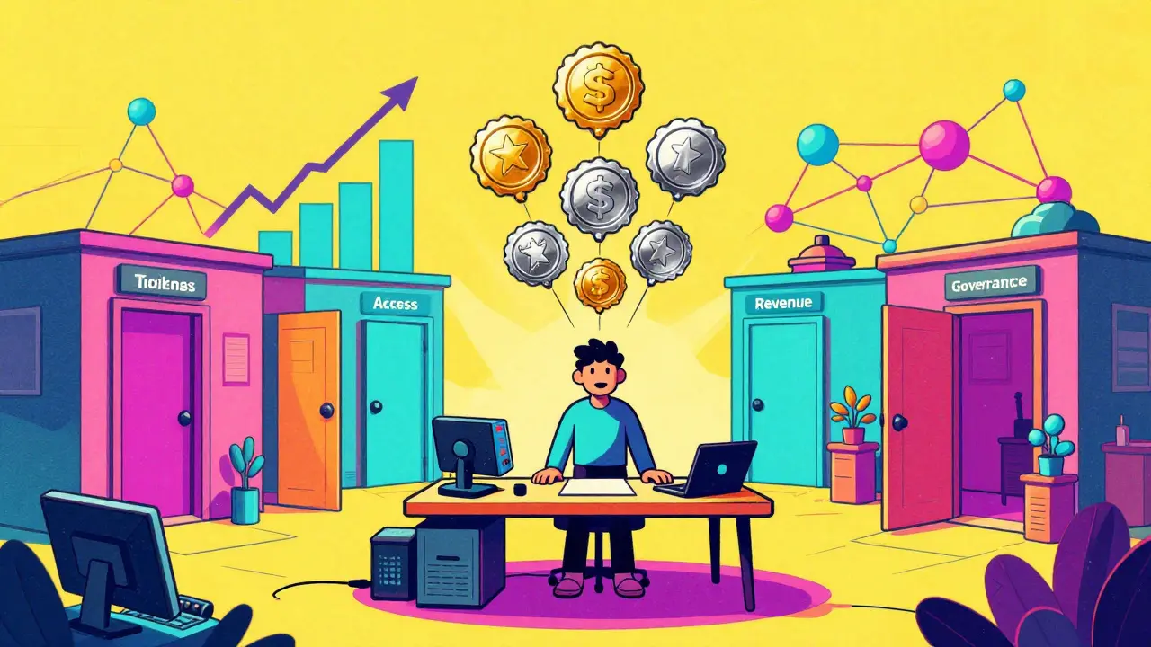 Creator studio generating tiered social tokens unlocking benefits